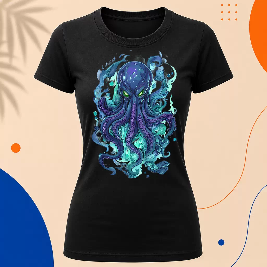 Dámské tričko - Cthulhu – Pohled z propasti